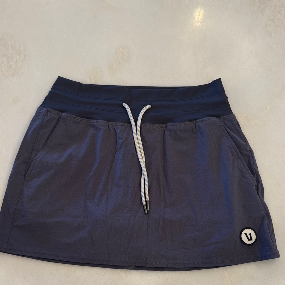 Vuori Slate Gray Mini Skirt